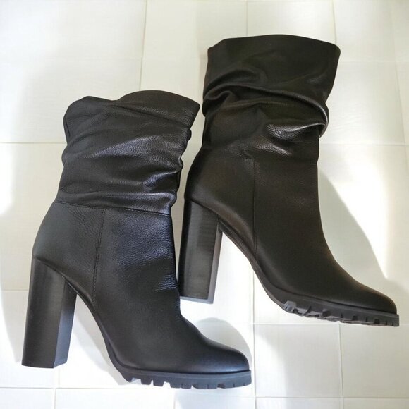 Katy Perry  The Raina  Black Slouchy Boots US SZ 8 - Picture 1 of 8